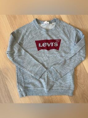 Levi’s Women’s Gray Logo Crewneck Sweatshirt Size Small